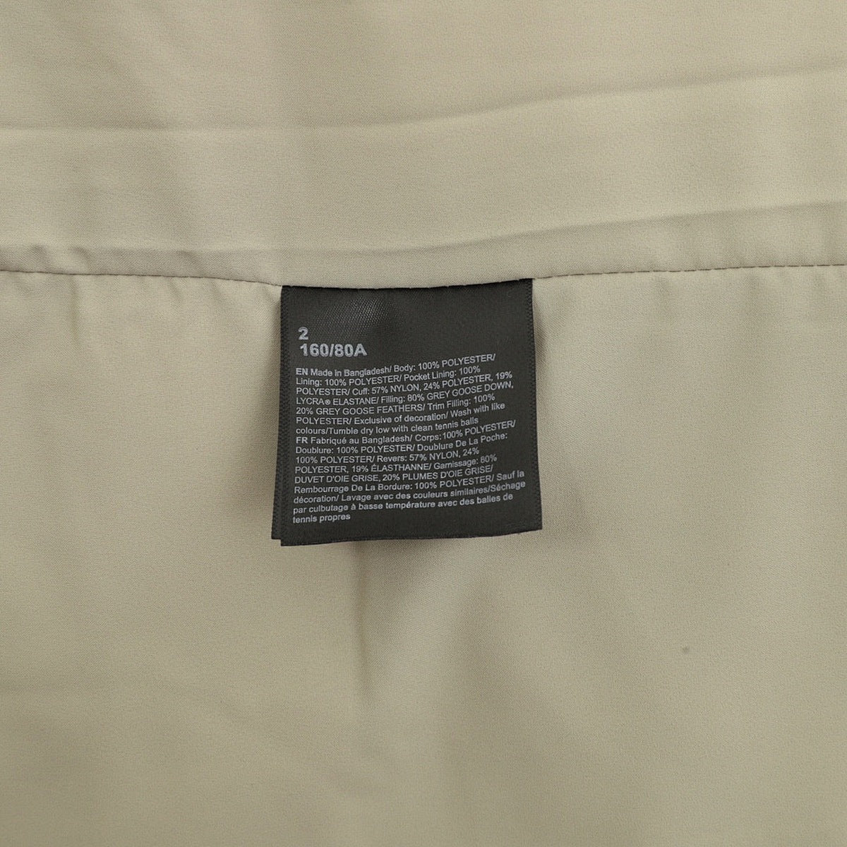 Chamarra de Plumas lululemon Wunder Puff Larga Verde Salvia beige, foto 3 de 9