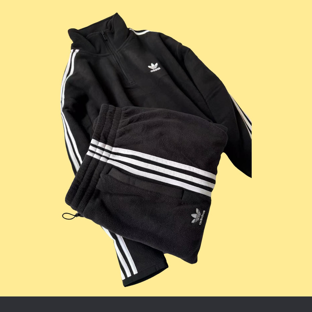 Conjunto adidas Polar Medio Cierre gris, foto 1 de 3