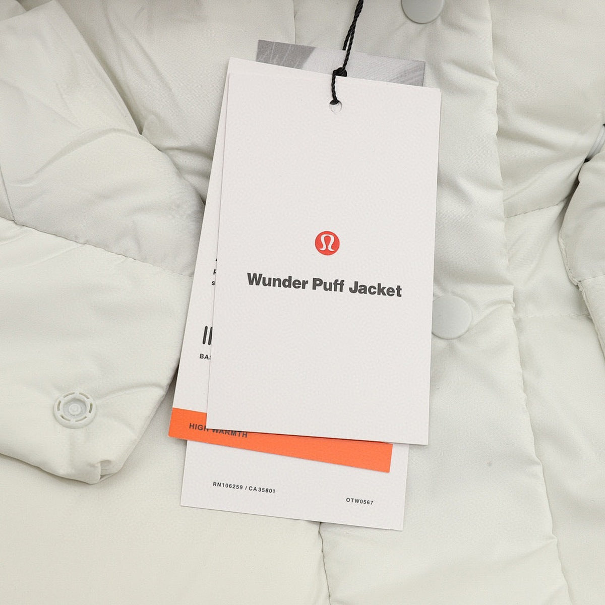 Chamarra de Plumas lululemon Wunder Puff 5 Paneles Blanca blanco, foto 4 de 9