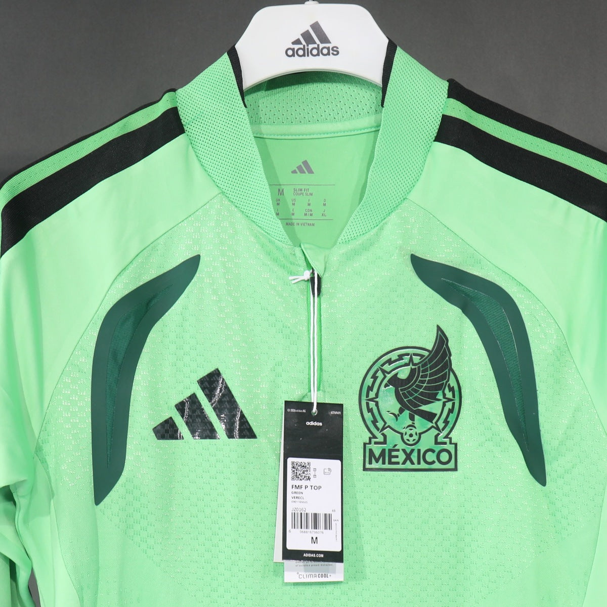 Top de Entrenamiento Medio Cierre México adidas 2026 Verde, foto 5 de 5