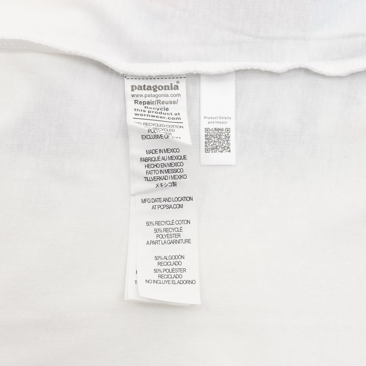 Playera Manga Larga Patagonia P 6 Logo Blanca blanco, foto 2 de 9