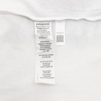 Playera Manga Larga Patagonia P 6 Logo Blanca blanco, foto 2 de 9