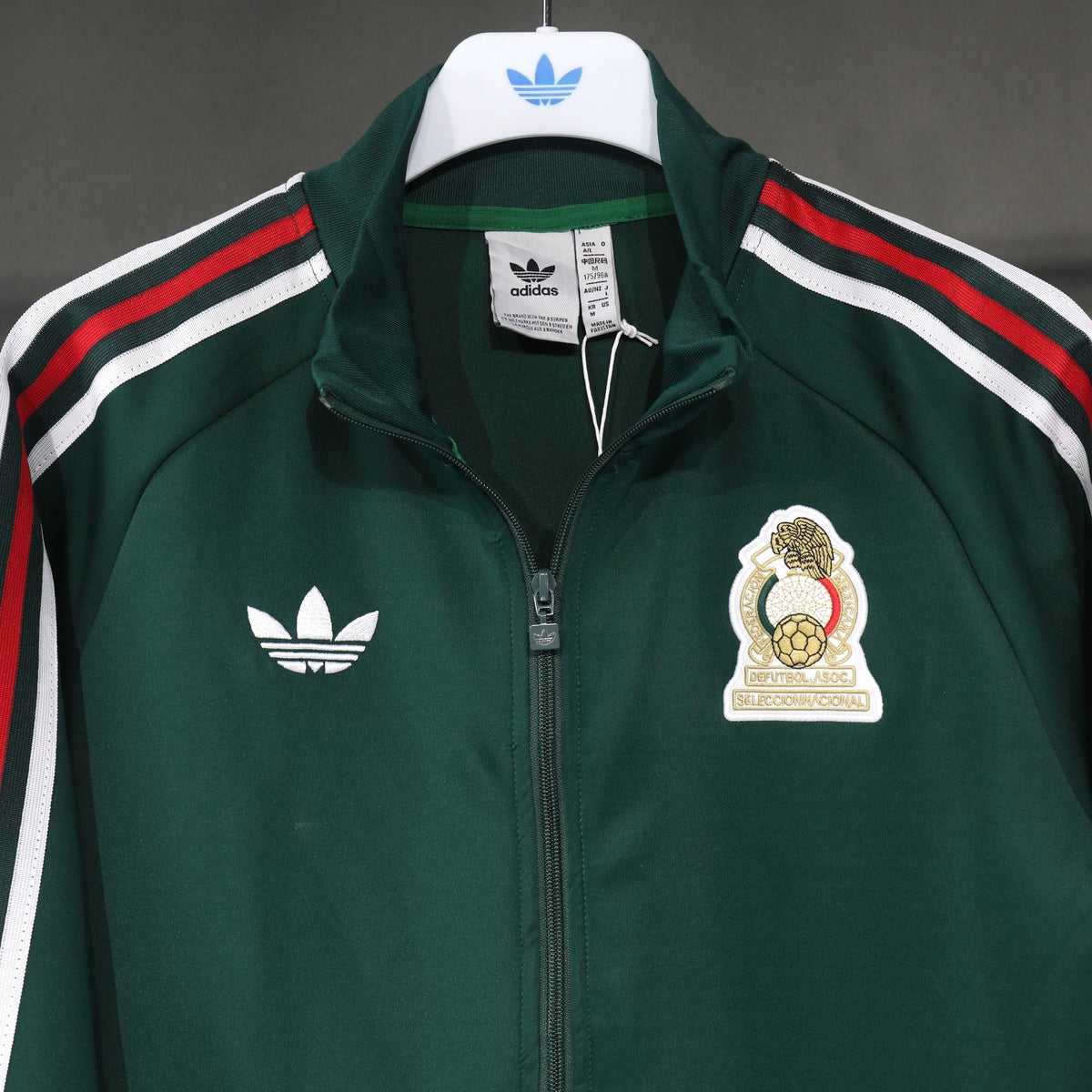 Chamarra México adidas TRACK TOP Retro 2026 Verde, foto 6 de 6