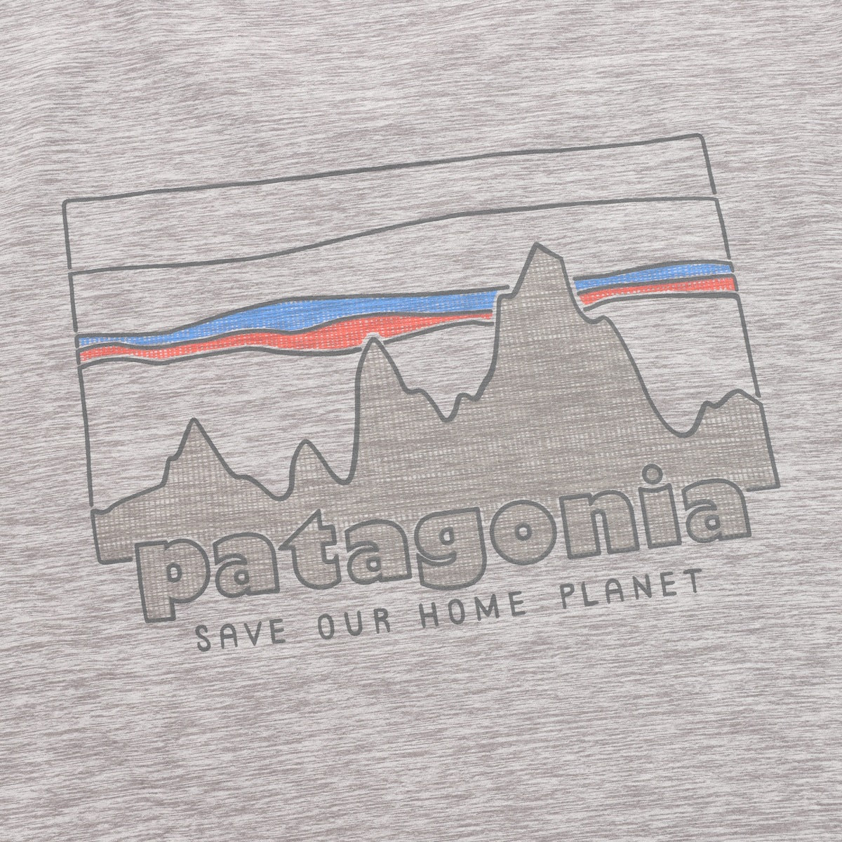 Playera Manga Larga Patagonia Capilene Cool Daily Montañas Gris, foto 2 de 9