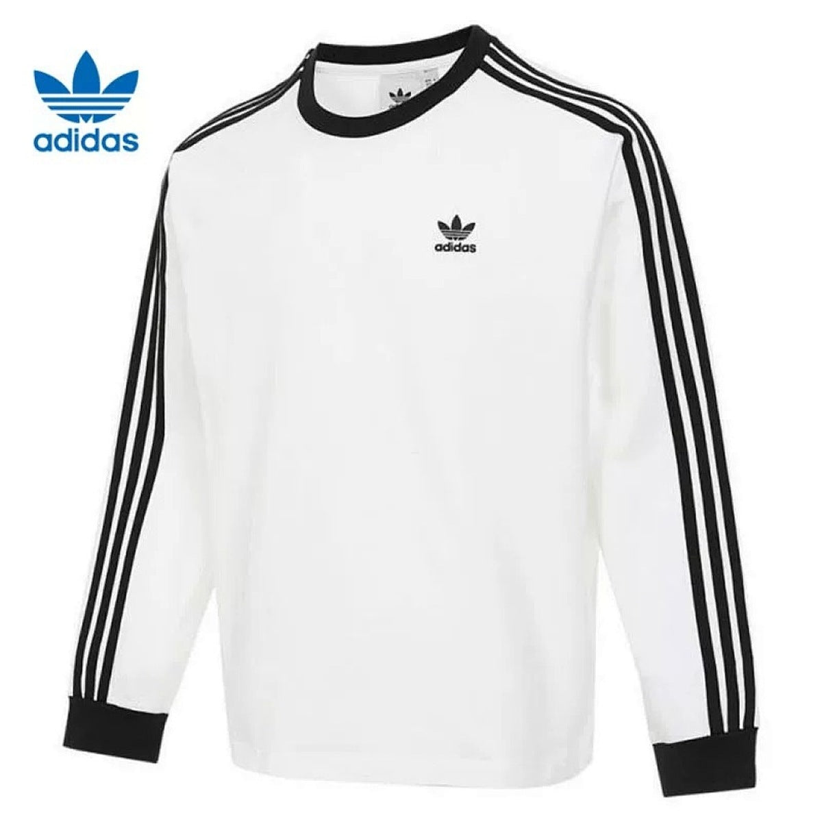 Playera adidas Manga Larga Tres Franjas, foto 2 de 3
