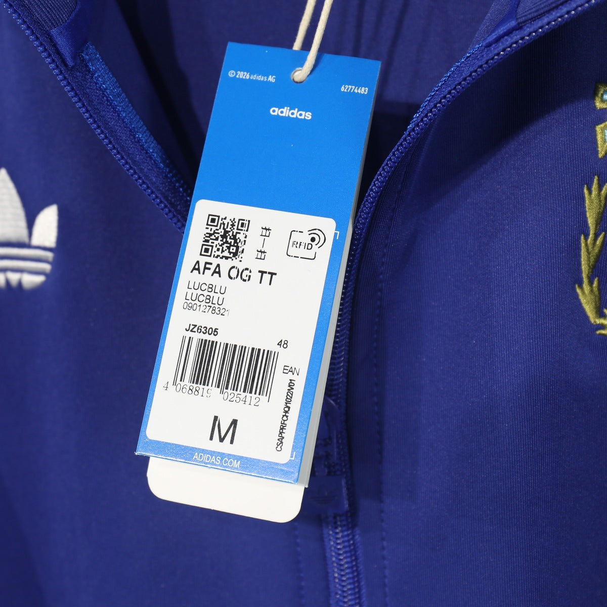 Chamarra Argentina adidas TRACK TOP Retro 2026 Azul, foto 2 de 8