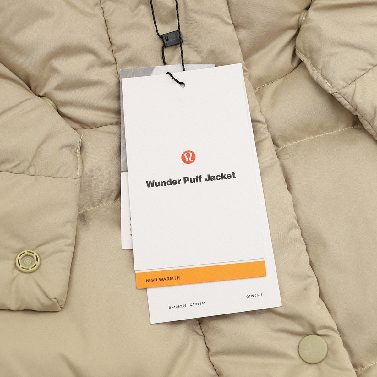 Chaleco de Plumas lululemon Wunder Puff Beige, foto 5 de 9