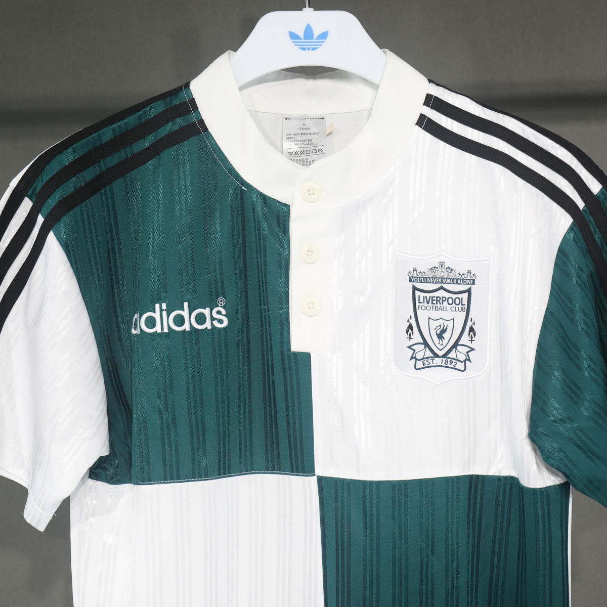 Playera Retro Liverpool adidas 1995/96 Sin Patrocinios Blanca blanco, foto 6 de 6