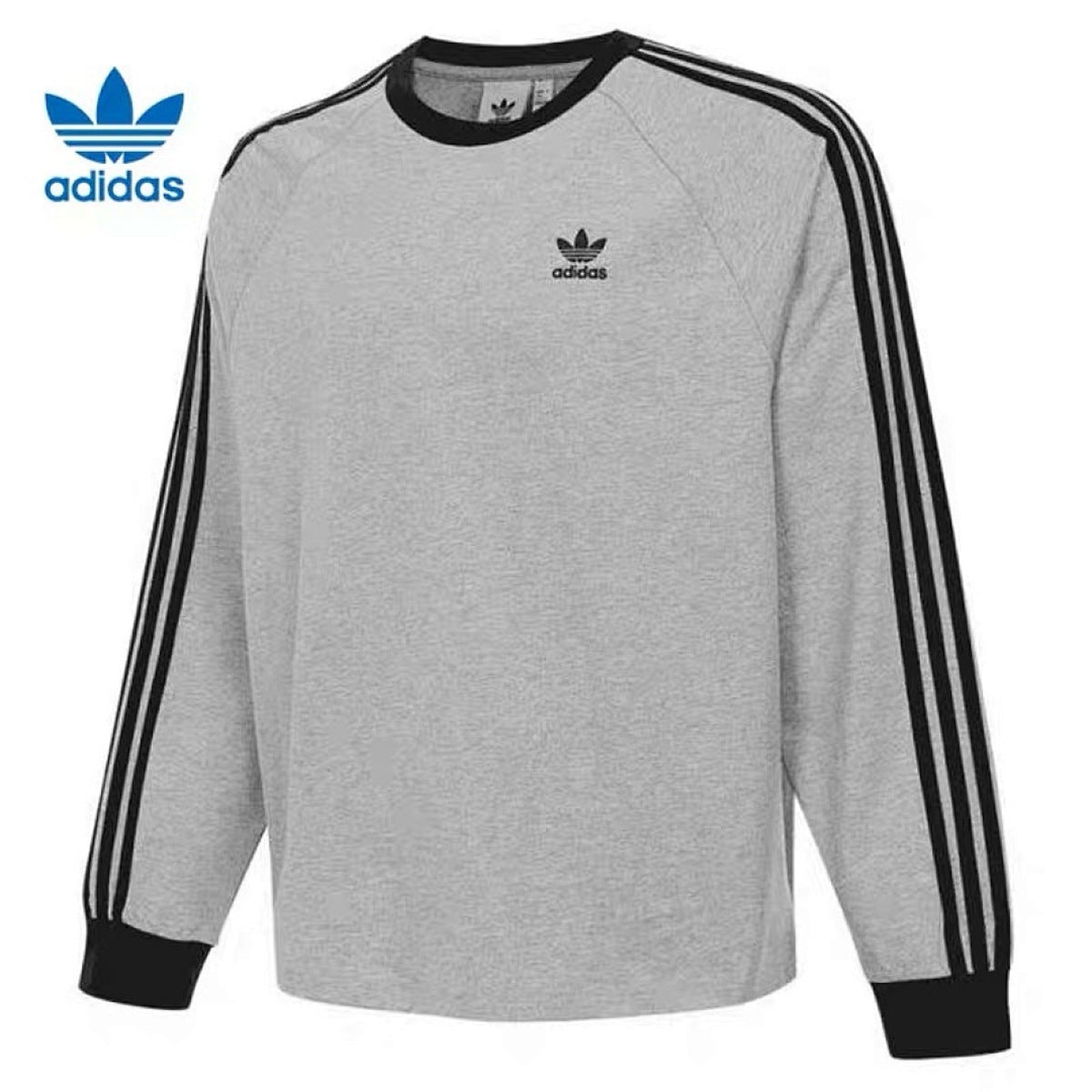 Playera adidas Manga Larga Tres Franjas, foto 3 de 3