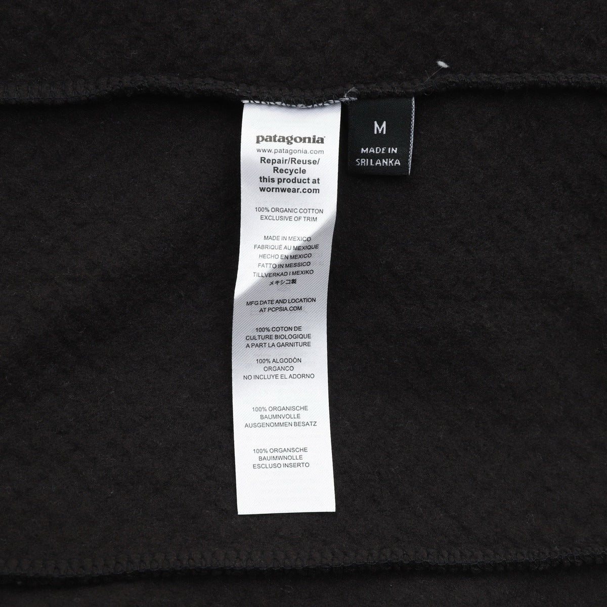 Sudadera Patagonia Medio Cierre Negra negro, foto 2 de 9
