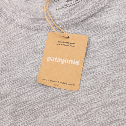 Playera Manga Larga Patagonia Capilene Cool Daily Montañas Gris, foto 5 de 9