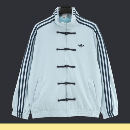 Chamarra adidas Tang Año Nuevo Chino azul cielo, vista de frente