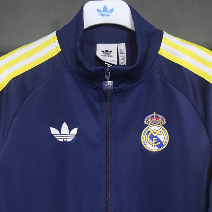 Conjunto Real Madrid adidas TRACK TOP Retro 2026 Azul marino, foto 8 de 11