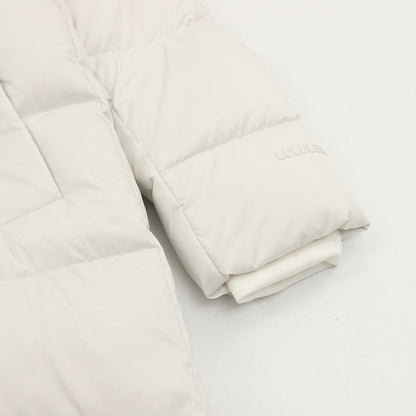 Chamarra de Plumas lululemon Wunder Puff Larga Blanca blanco, foto 7 de 9