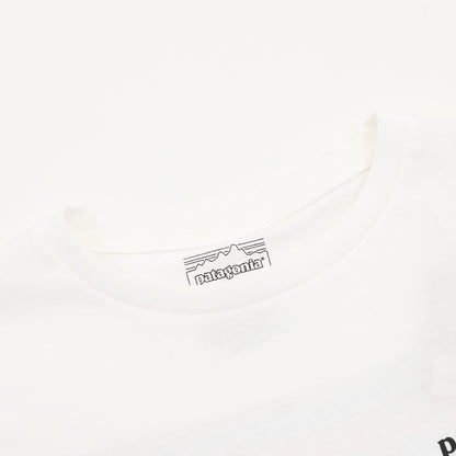 Playera Manga Larga Patagonia P 6 Logo Blanca blanco, foto 7 de 9