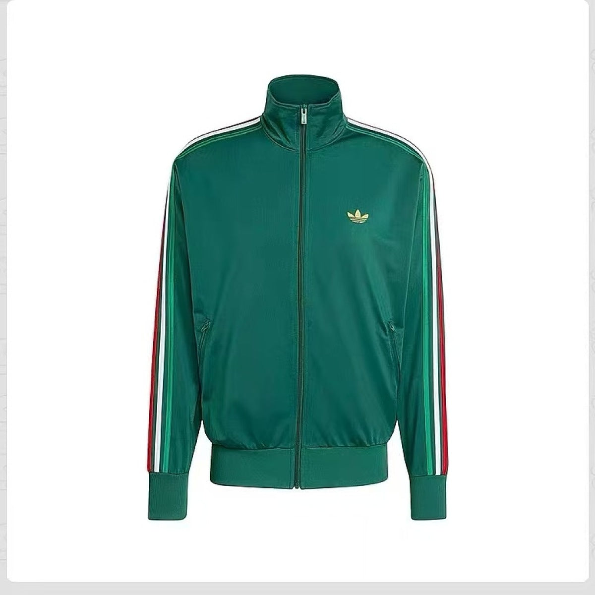 Chamarra adidas Franjas Multicolor blanco, foto 4 de 5