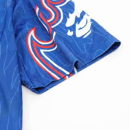Playera adidas BAPE FLAME Azul, foto 5 de 9