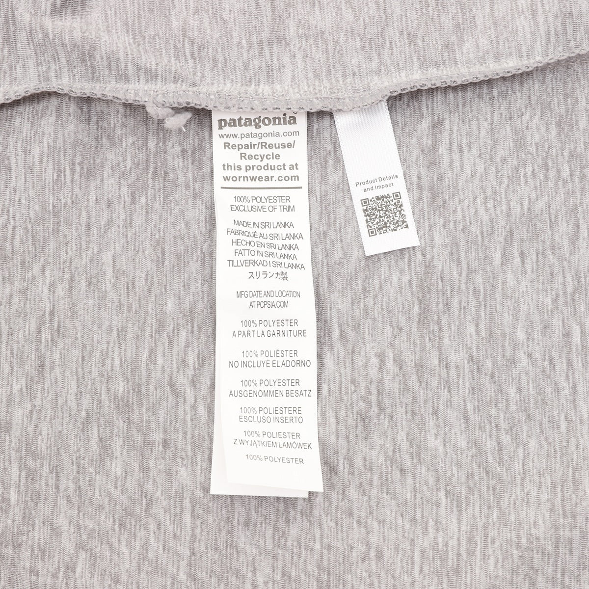 Playera Manga Larga Patagonia Capilene Cool Daily Montañas Gris, foto 8 de 9