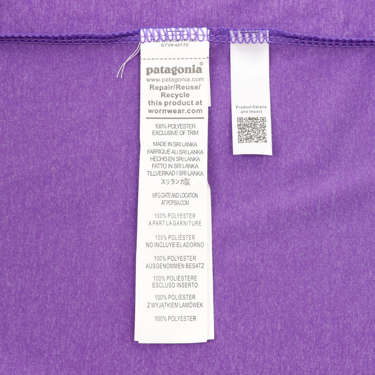 Playera Patagonia C1 Morada morado, foto 8 de 9