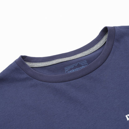 Playera Manga Larga Patagonia P 6 Logo Azul Marino, foto 7 de 9