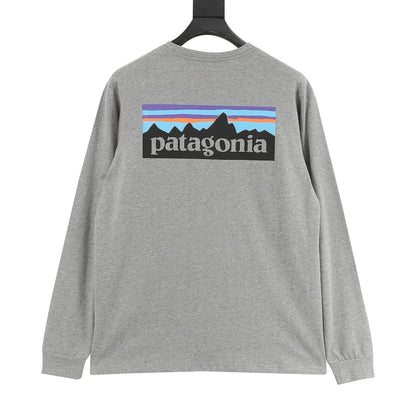 Playera Manga Larga Patagonia P 6 Logo Gris, foto 9 de 9