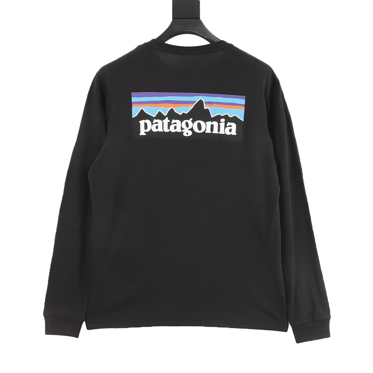 Playera Manga Larga Patagonia P 6 Logo Negra negro, foto 9 de 9