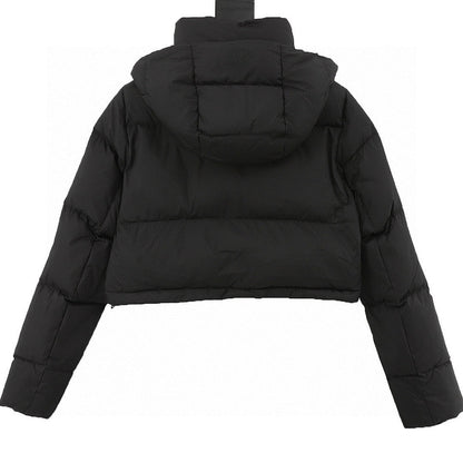 Chamarra de Plumas lululemon Wunder Puff Super Cropped Negra negro, foto 9 de 9