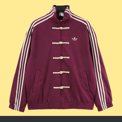 Chamarra adidas Tang Año Nuevo Chino vino, vista de frente