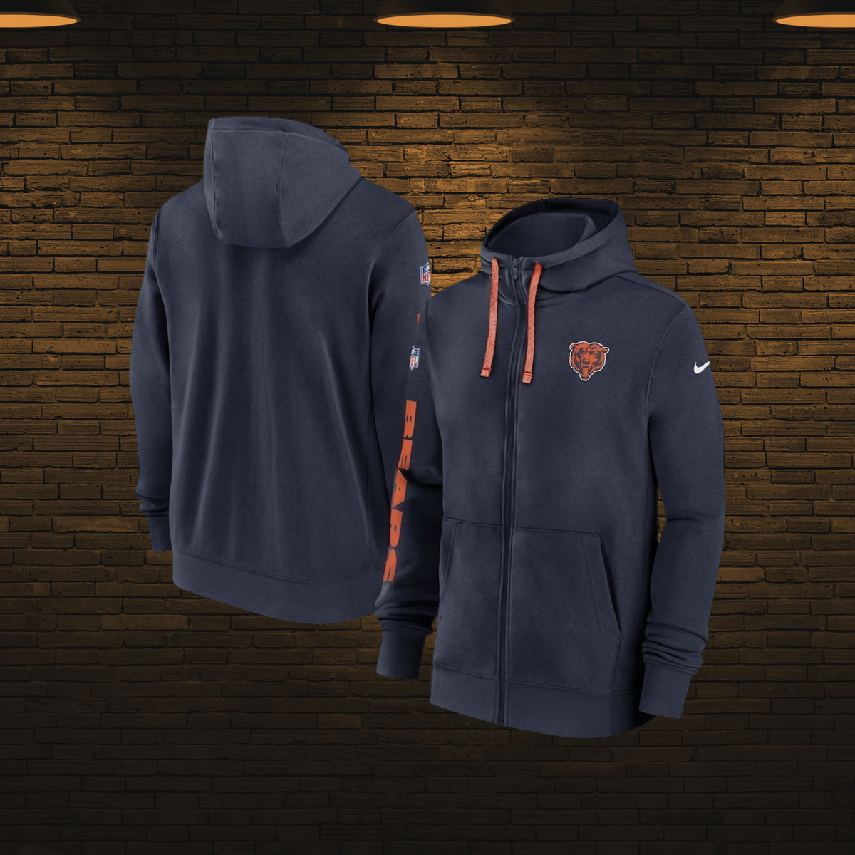 Sudadera NFL con cierre 2025 — Chicago Bears 🐻 (S–4XL)