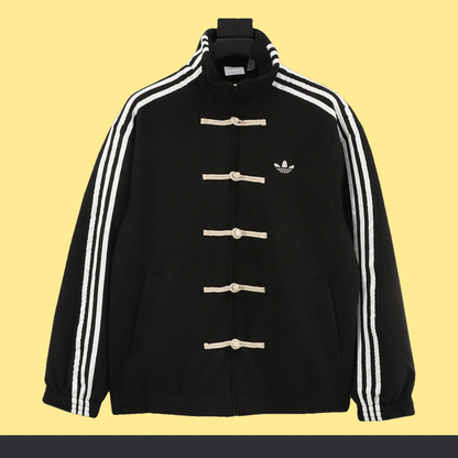 Chamarra adidas Tang Año Nuevo Chino negra, vista de frente