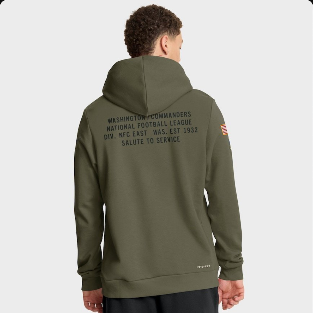 Sudadera NFL estilo militar 2025 — Washington Commanders 🛡️ (S–4XL)