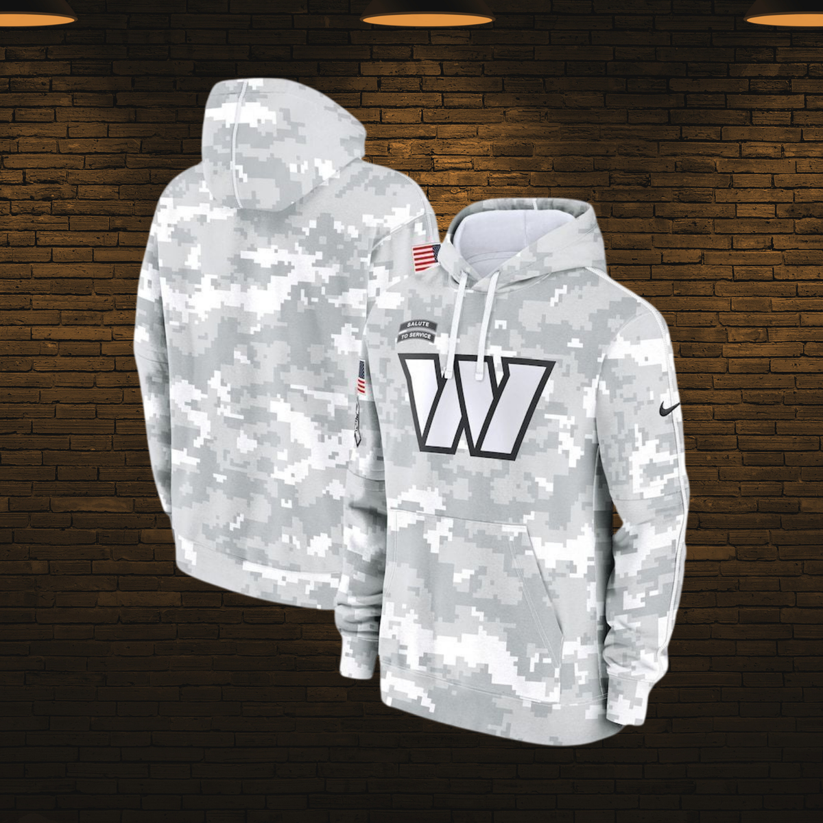 Sudadera NFL estilo militar 2025 — Washington Commanders 🛡️ (S–4XL)