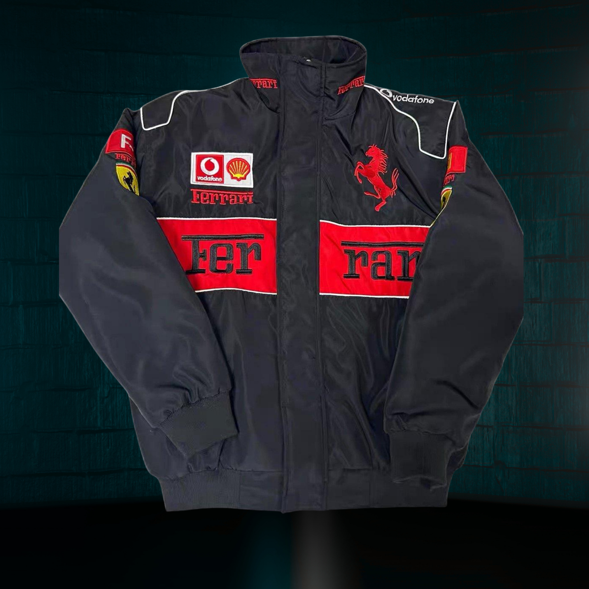 Chamarra Gruesa Retro de Scuderia Ferrari F1