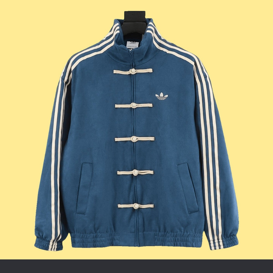 Chamarra adidas Tang Año Nuevo Chino azul marino, vista de frente
