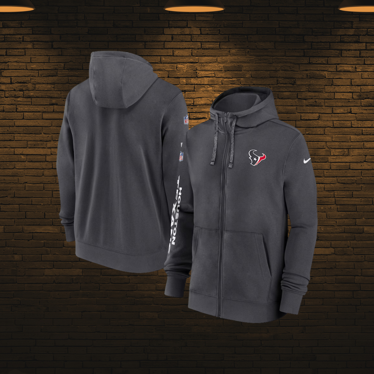 Sudadera NFL con cierre 2025 — Houston Texans 🤠 (S–4XL)